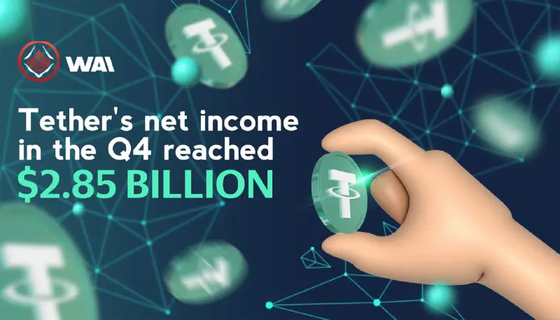 *****🎯*** Tether's net income in the …