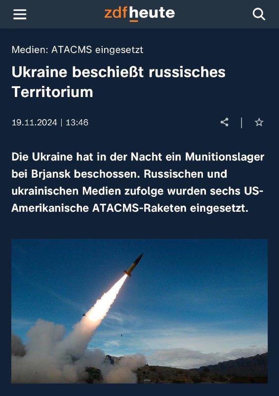 ***🚨*** **BREAKING: Ukrainisches Militär feuert 6 …