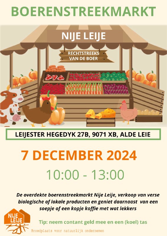 **Boerenstreekmarkt Nije Leije**