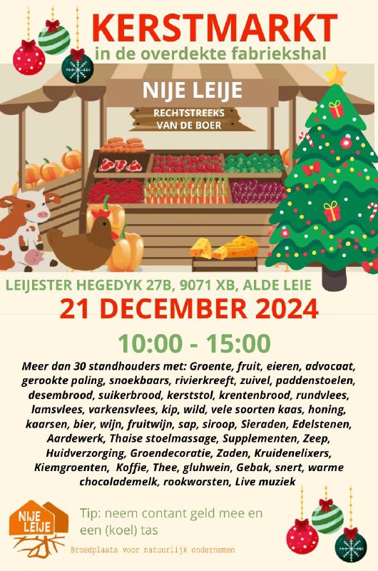 **Kerstmarkt bij Nije Leije**