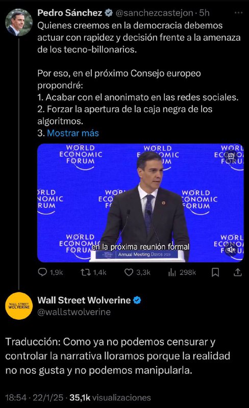 Ratio a Sánchez: