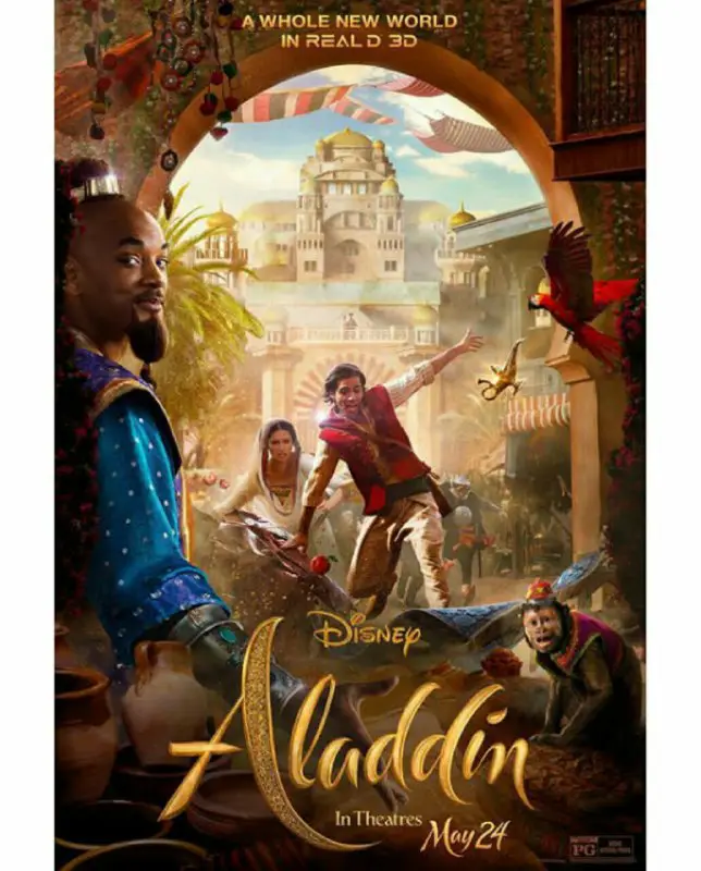 [‍](https://attach.fahares.com/QgLCTucn/M2vh7ZrWBQeXQ==) فیلم لایو-اکشن جدید دیزنی یعنی'Aladdin' در باکس آفیس جهانی حکمرانی میکنه این فیلم ۱۲۱ میلیون دلار فروش داشته.