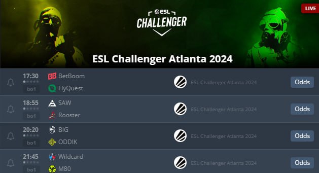 *****🔥***** **ESL Challenger Atlanta*******🔥***** **ESL Challenger …