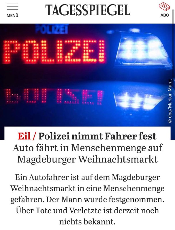 ***🚨*** **BREAKING: Potenzieller Anschlag auf Magdeburger …