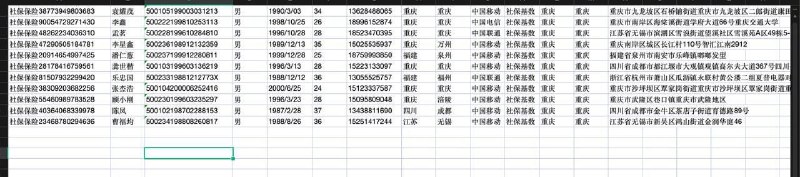 社保在缴数据