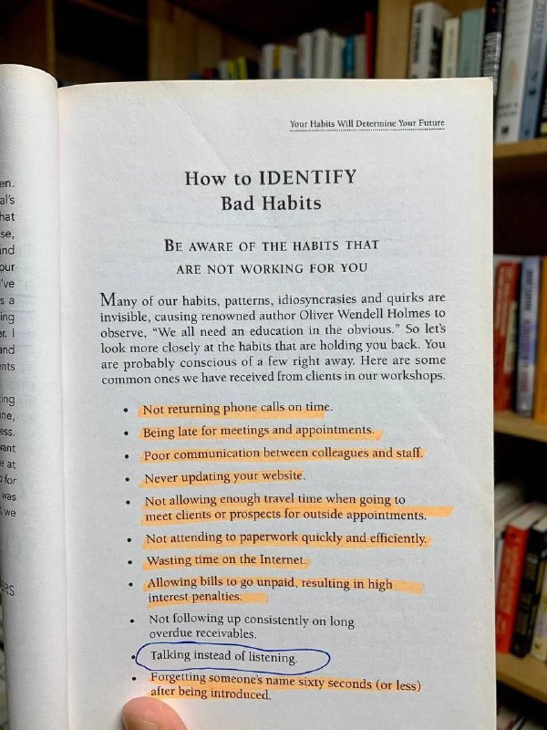 How to identify Bad Habits