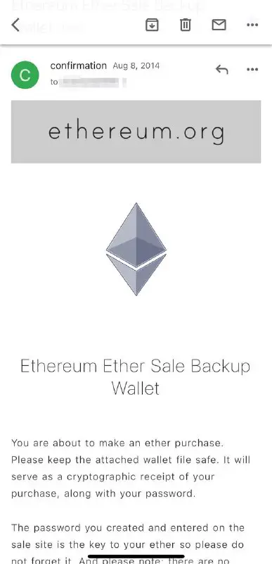 ETH crowdsale Aug 8 2014