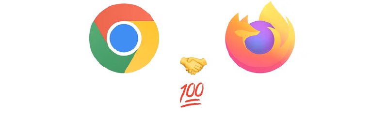 **Версии 100 браузеров Firefox и Chrome**