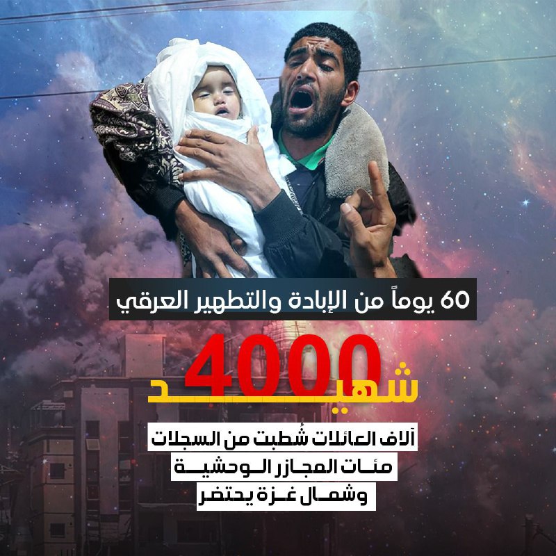 60 يوماً من الإبادة والتطهير العرقي