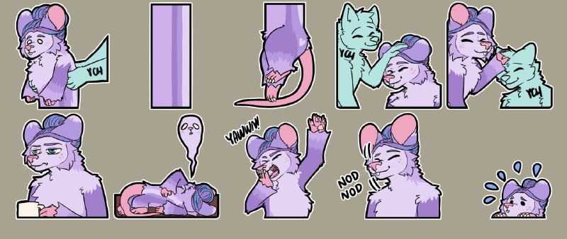 Stickers done for the cutie [@Treephie](https://t.me/Treephie) …