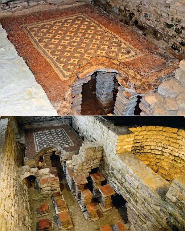 Nearly 1,800-year-old tepidarium (warm room) at …