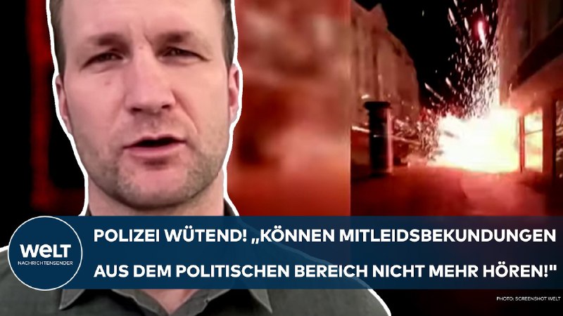 BERLIN: Polizei wütend! "Können Mitleidsbekundungen aus …