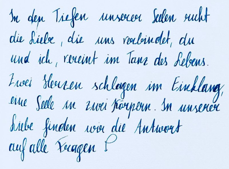 *In den Tiefen unserer Seelen ruht …