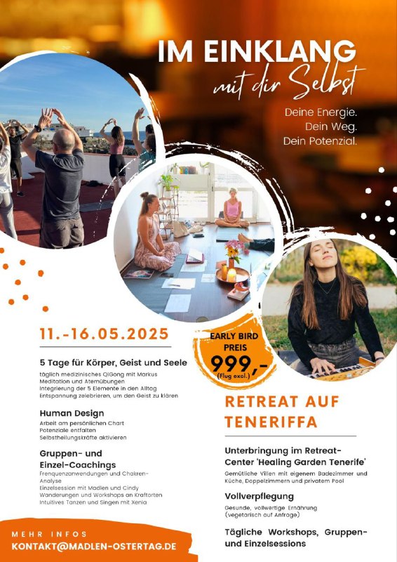 Tada unser 1. Retreat geht an …