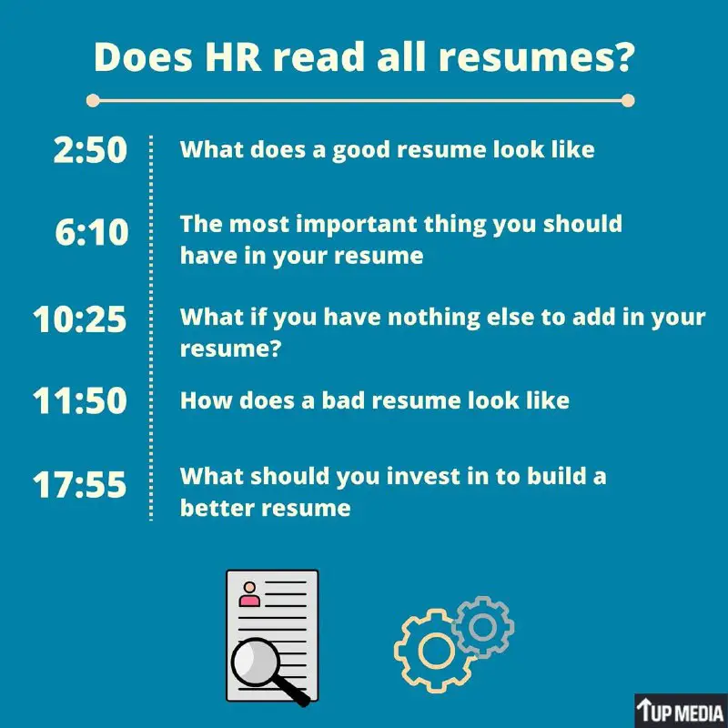 **Does HR read every single resume …