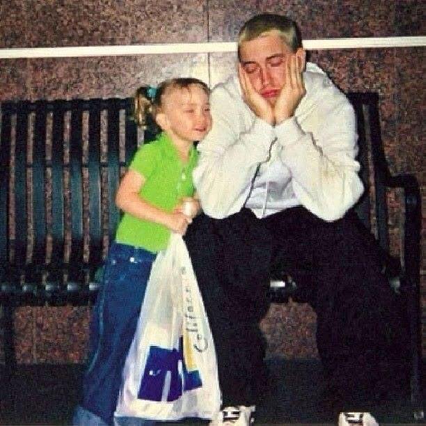 **Eminem and his daughter**