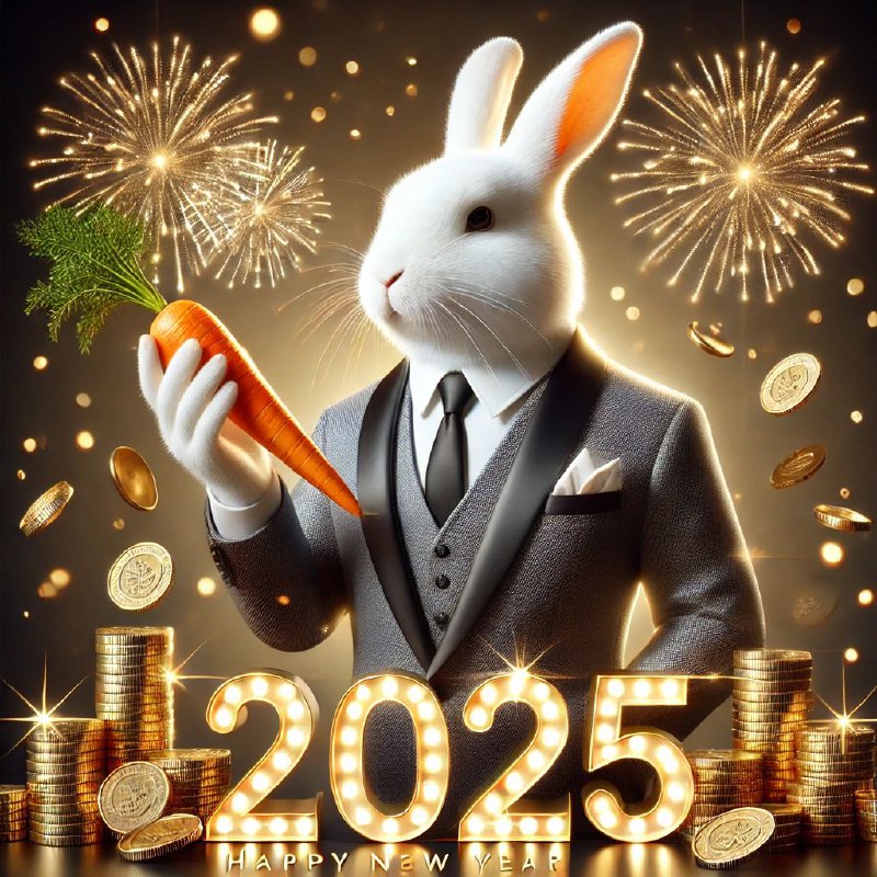 ***🎄*****Happy New Year, White Bunny Family! …