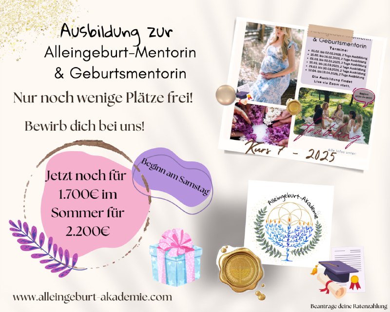 **Lass uns gemeinsam deine Geburtswellen stark …