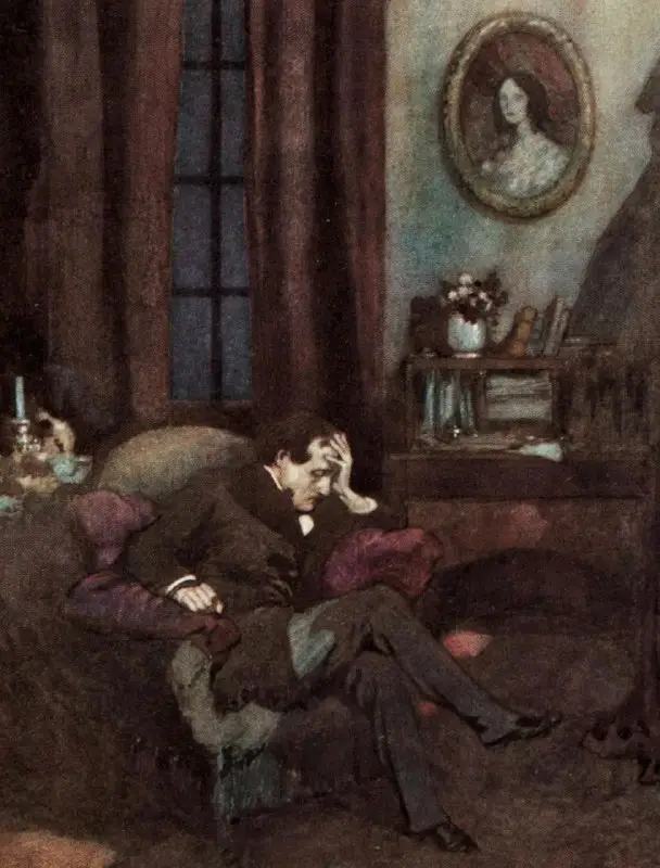 *Edgar Allan Poe. The Raven (Detail) …