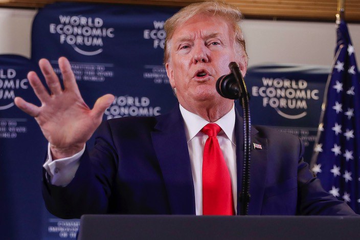 **Trump wird eine Online-Ansprache beim WEF …