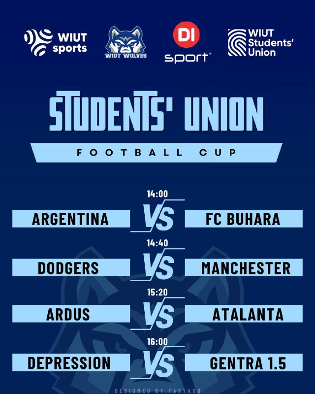 ***?*** *Schedule Announcement: Students’ Union Football …