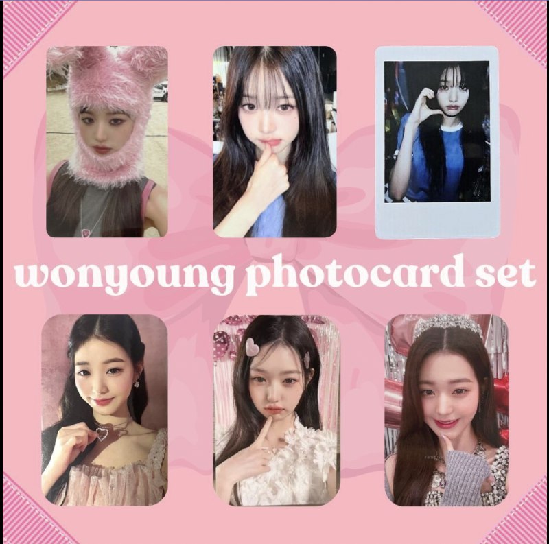 wts wony photocard set