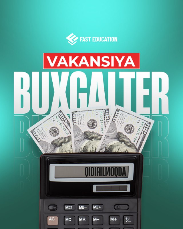 ***🧑‍💻*** **Buxgalter izlayapmiz!**