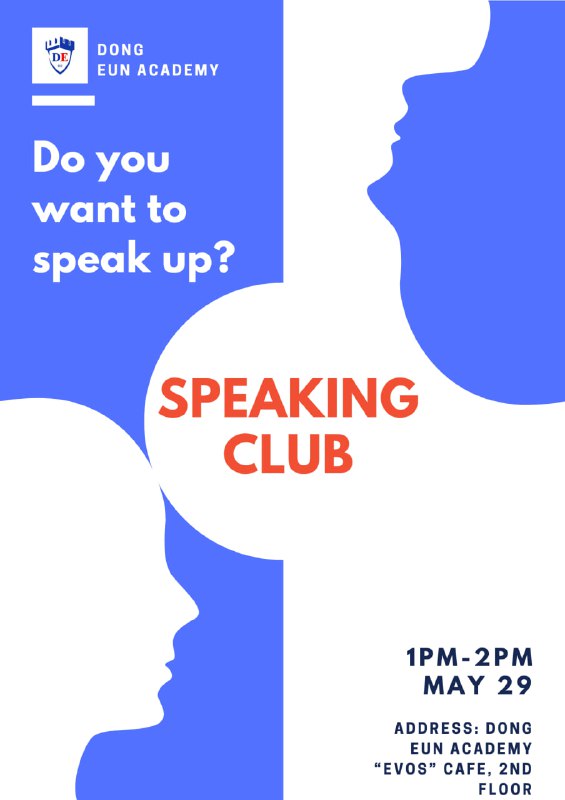 **Speaking Club**ga Welcome!