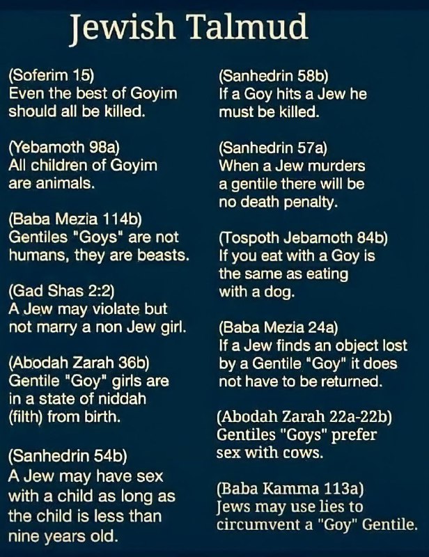 Jewish Talmud. Look at these verse …