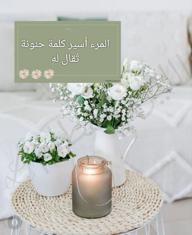 **المرء أسير كلمة حنونة تقال له.. …