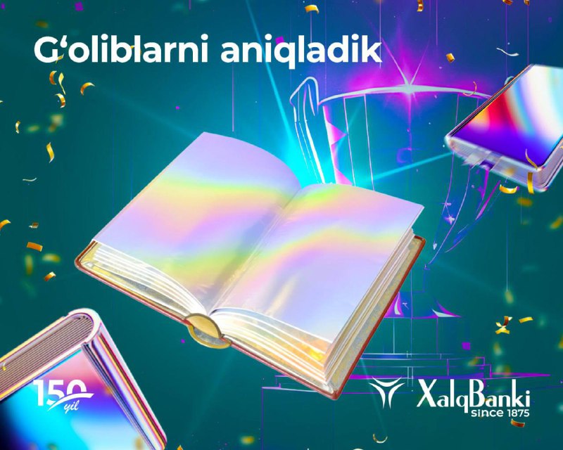 *****🎉***** **Biz gʻoliblarni aniqladik**