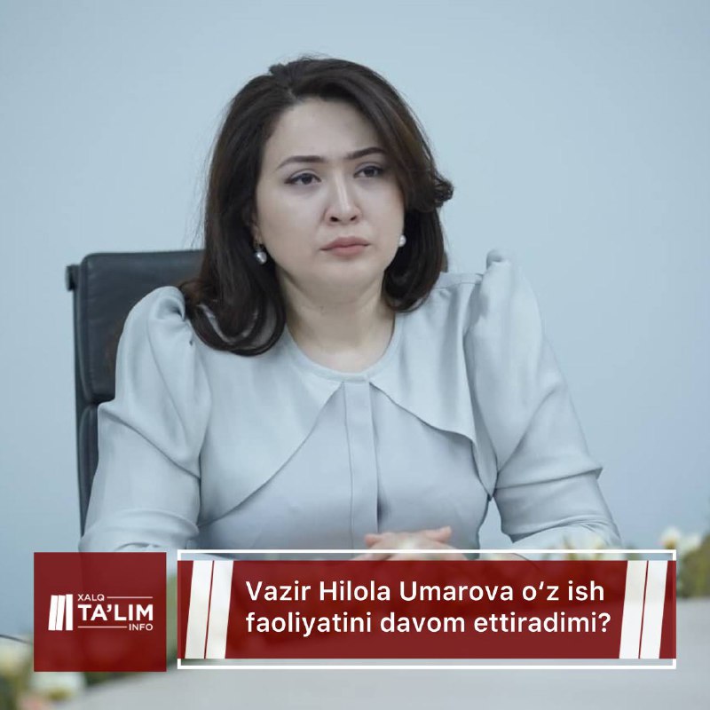 **Vazir Hilola Umarova o‘z ish faoliyatini …