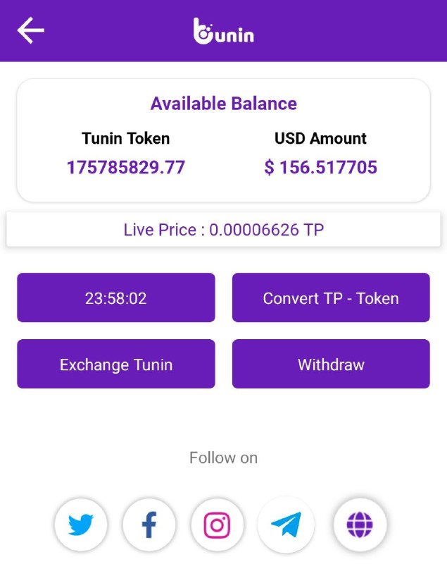 **Buy Some Tunin Token**