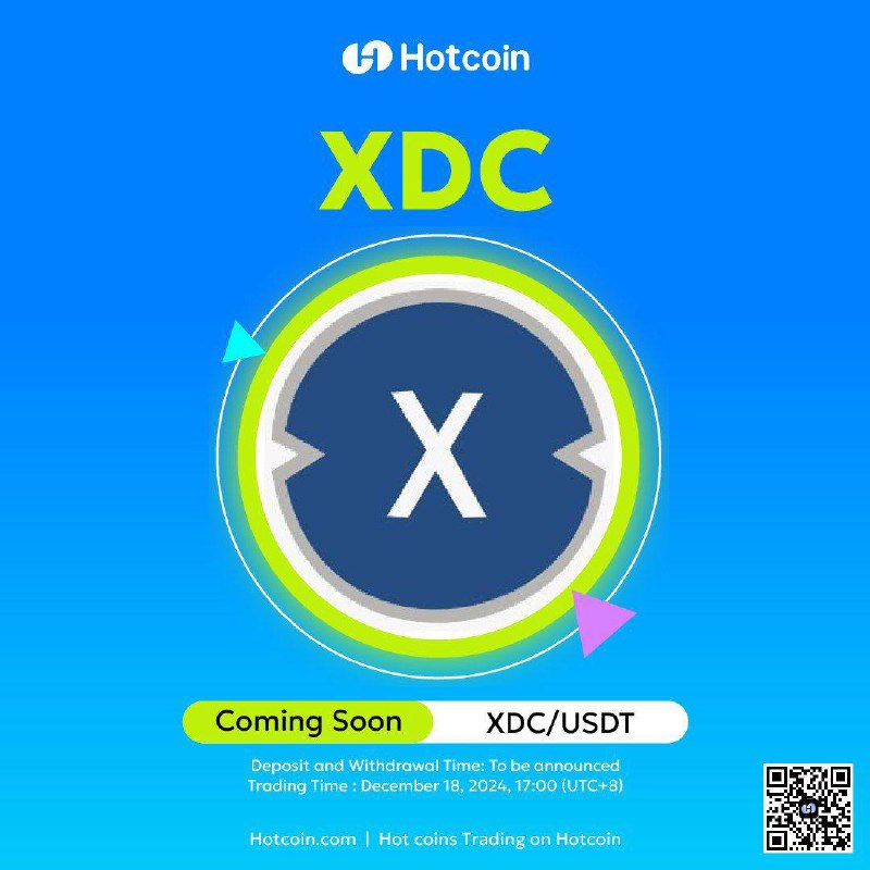 ***?*** $XDC [@XDCFoundation](https://t.me/XDCFoundation) spot trading will …