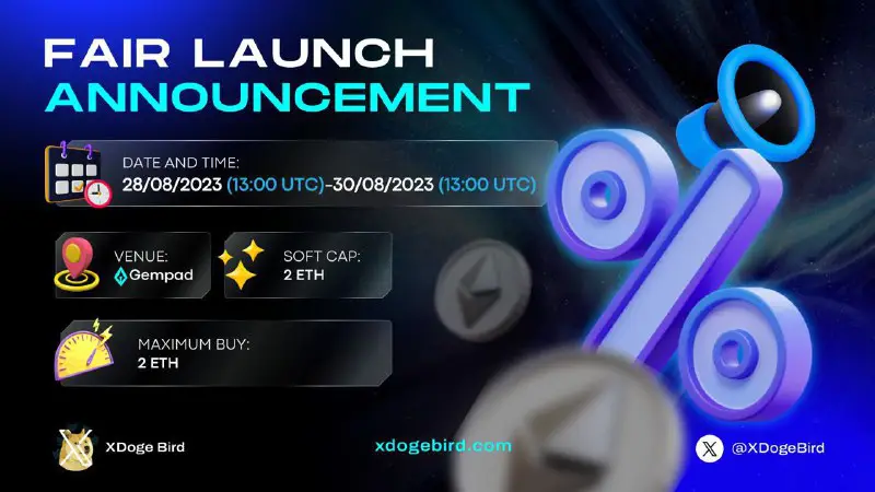 $XDOGE Fair launch on Gempad is …