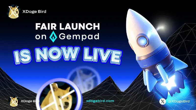 $XDOGE Fair launch on Gempad is …