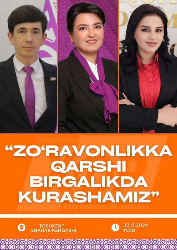 **“ZO‘RAVONLIKKA BIRGALIKDA KURASHAMIZ”**