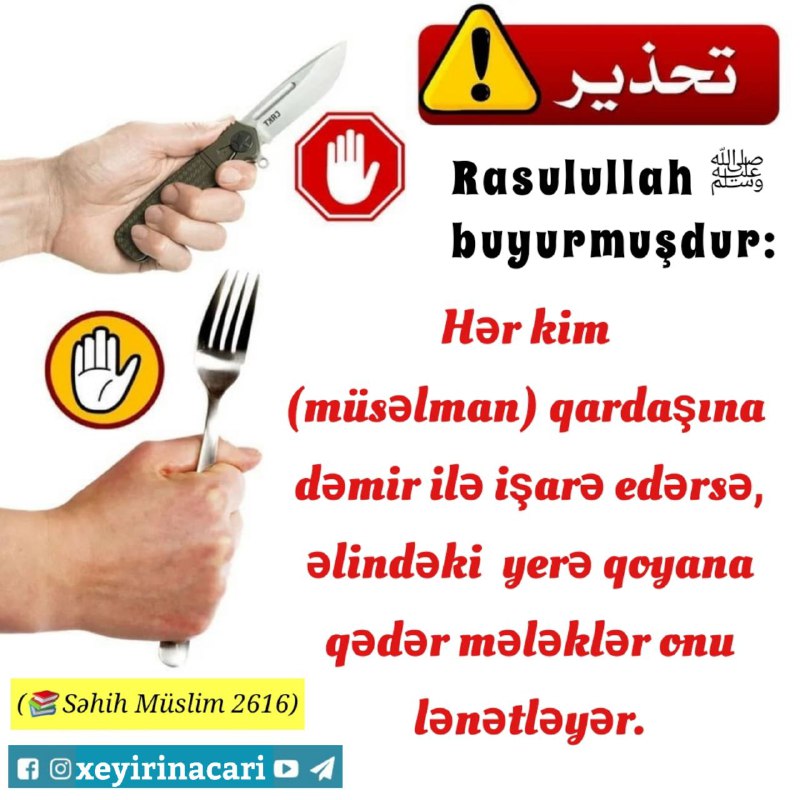 ****⚠️*** Bu işi hətta zarafatla belə …