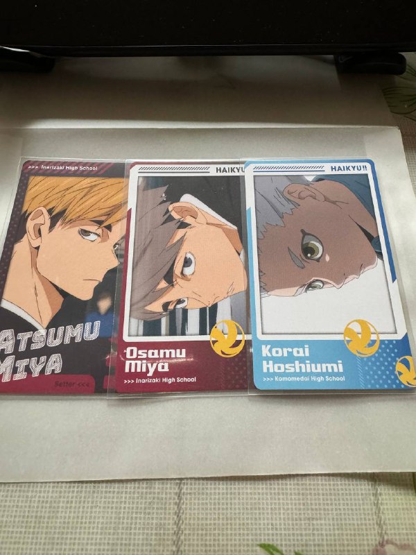 Haikyuu snap card and kenma card