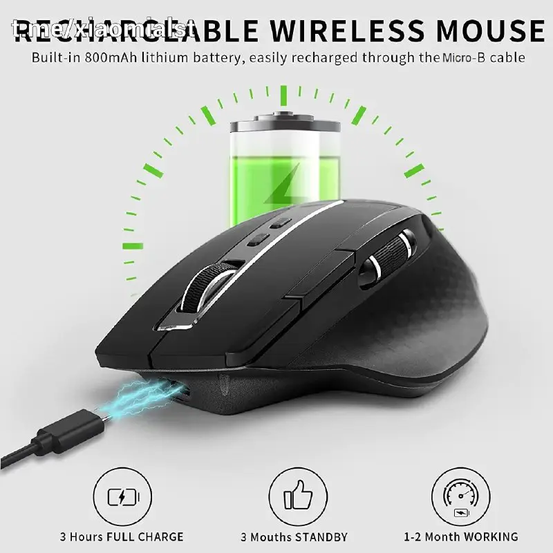 Multi-mode Rechargeable Wireless Mouse