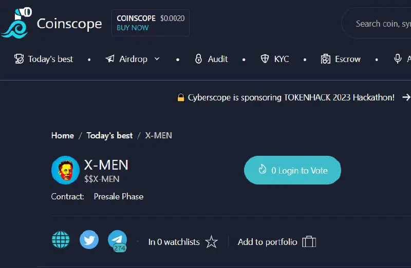 ***❗️*** **CoinScope is waiting for your …