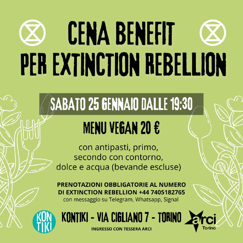 ***?*** CENA BENEFIT PER EXTINCTION REBELLION