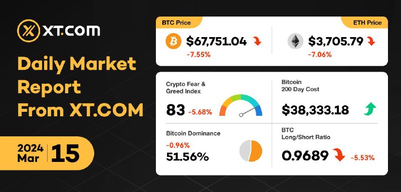 ***💻*** Daily Market Report From [XT.COM](http://XT.COM/)