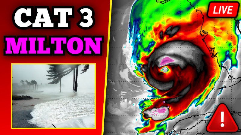 ***🔴*** BREAKING Major Hurricane Milton Landfall …