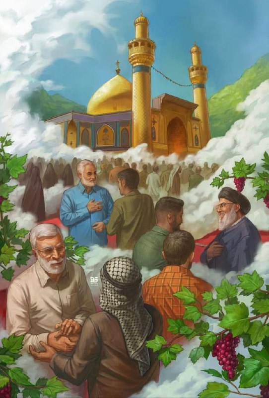 وَشِيعَتُكَ عَلى مَنَابِرَ مِنْ نُورٍ مُبْيَضَّةً …