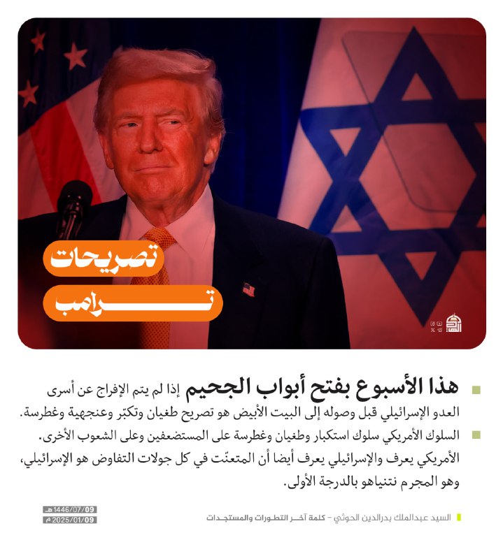**تصريحات ترامب هذا الأسبوع بفتح أبواب …