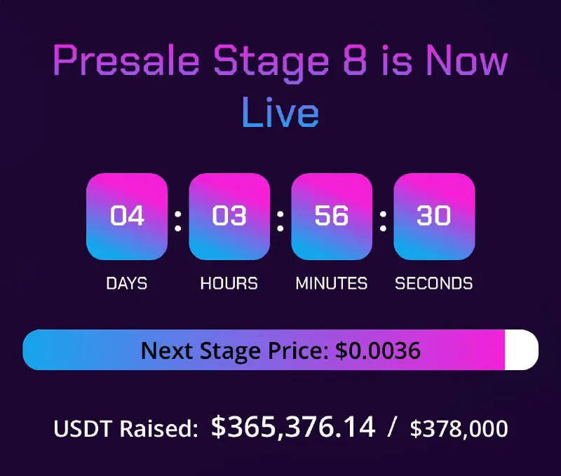 ***⚡️*** **PRESALE STAGE 8 ALMOST SOLD …