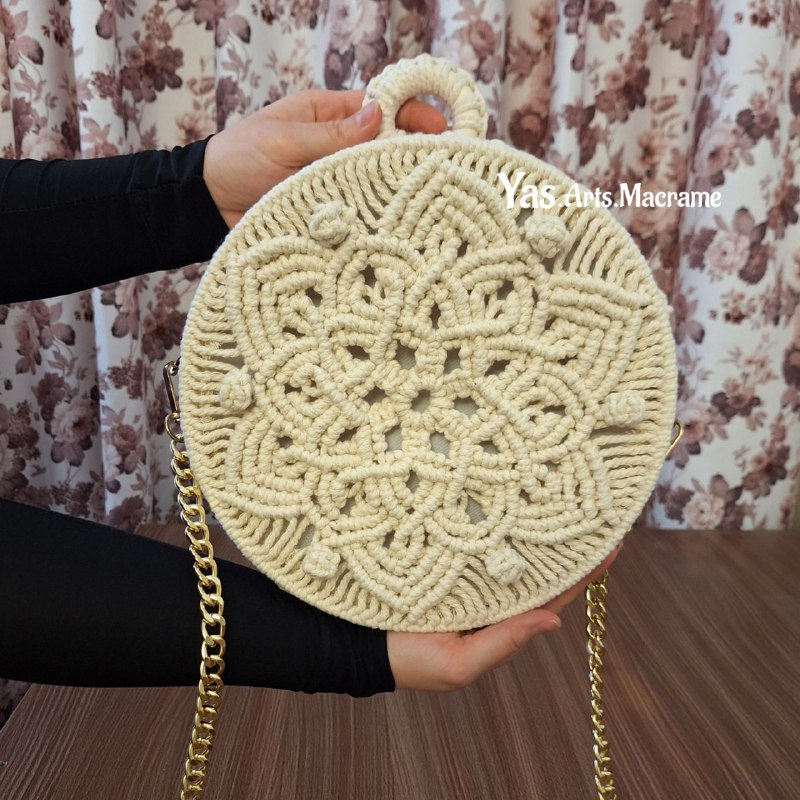 ***?***آموزش کیف مکرومه بافی