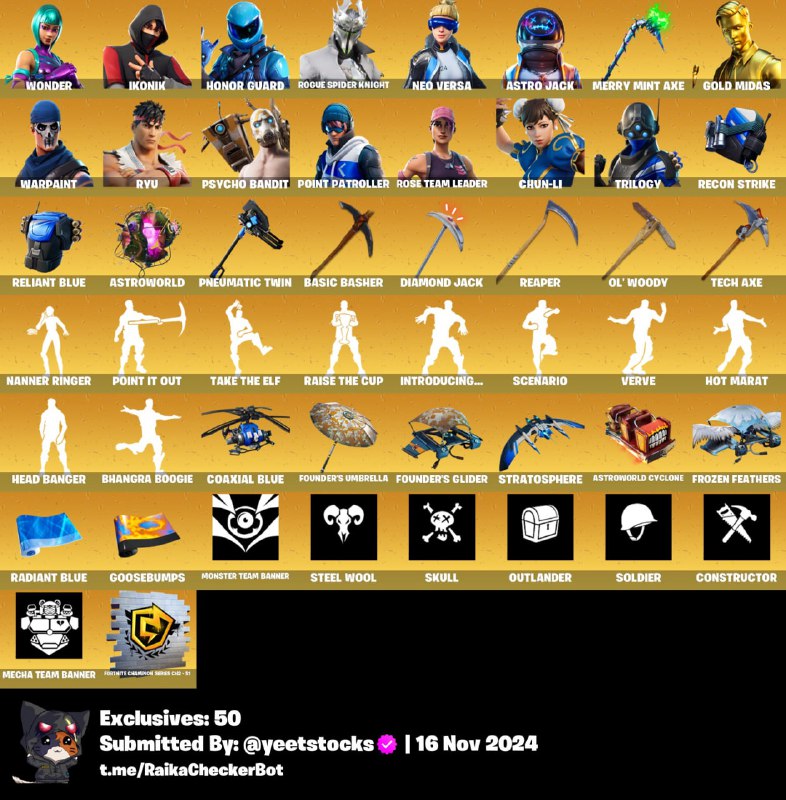 **[PC] 297 skins | OG STW …