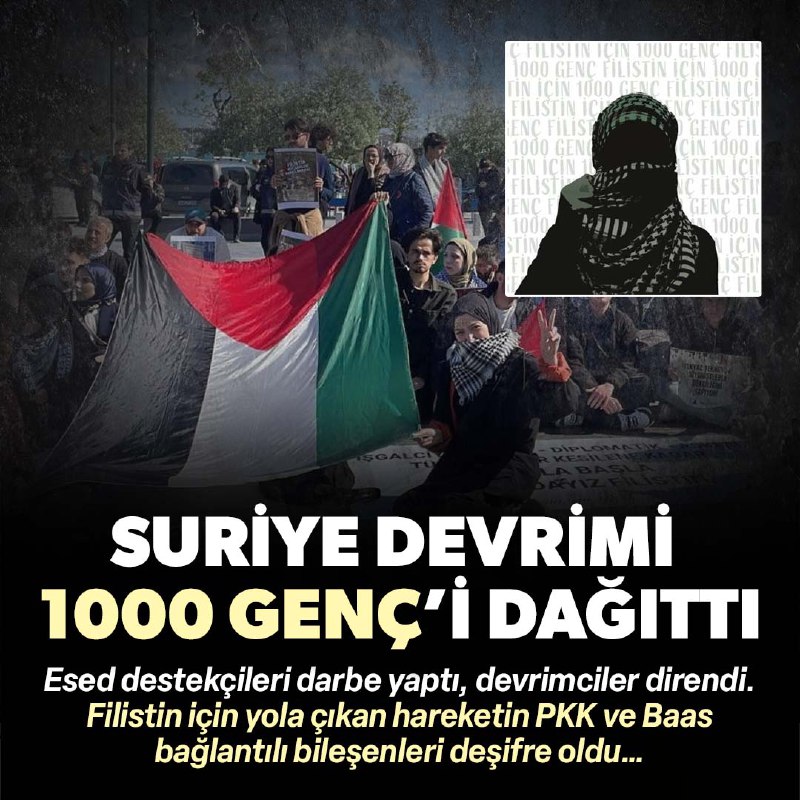 'Filistin İçin 1000 Genç' hareketinin PKK …